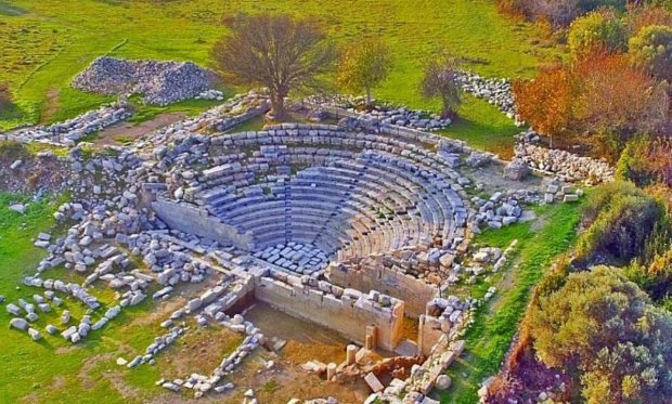 Antike Stadt Teos-Historische Kultur